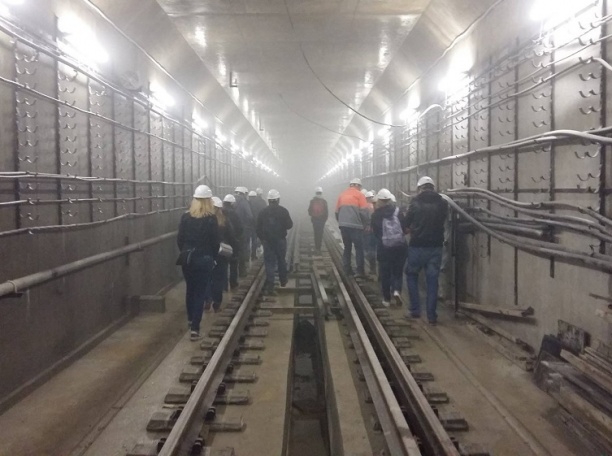 Жители Внуковского посетили строительную площадку станции метро "Рассказовка"