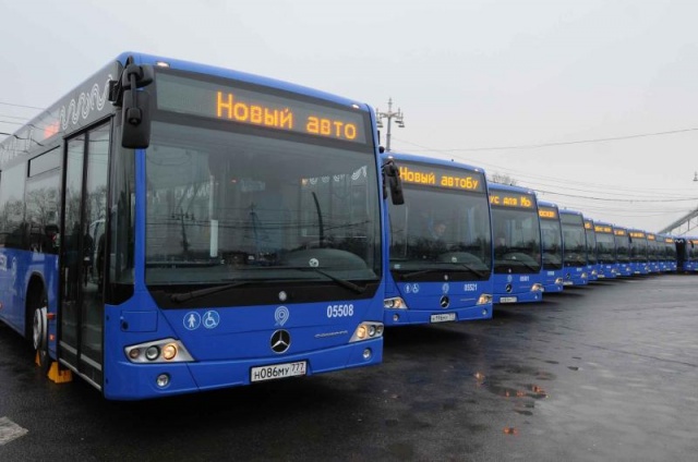 Свыше 750 новых автобусов появятся в Москве до конца 2018 года
