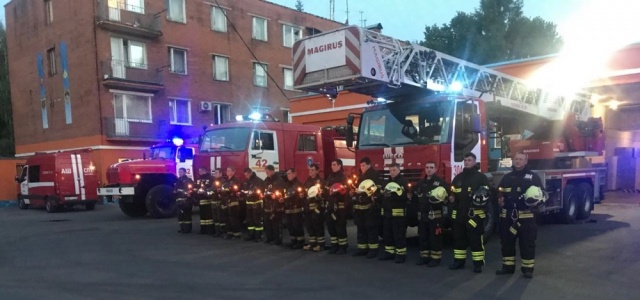 Пожарные новой Москвы приняли участие в акции «Свеча памяти»