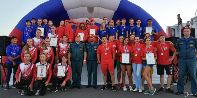 Завершились соревнования Всероссийского полевого лагеря «Юный пожарный»